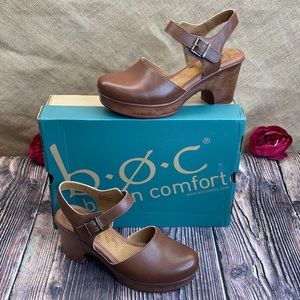 B.O.C. Brown Natasha Clog 9M